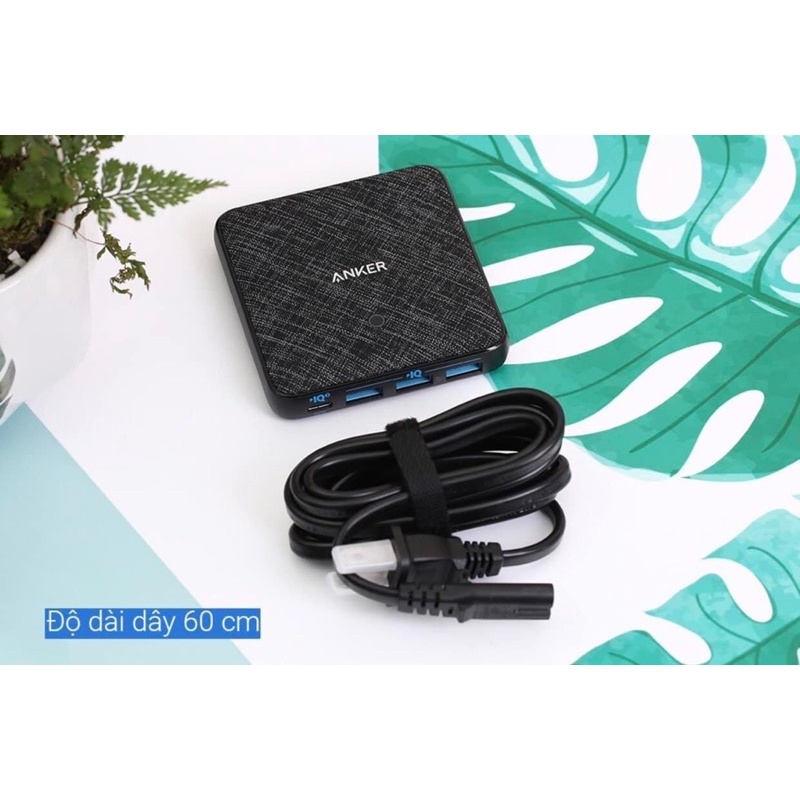 [NEW 100%] Sạc ANKER 4 cổng PowerPort Atom III Slim 65w PIQ 3.0&amp;GaN - Anker GaN A2045 - Slim A2045 - Bảo hành 12 tháng
