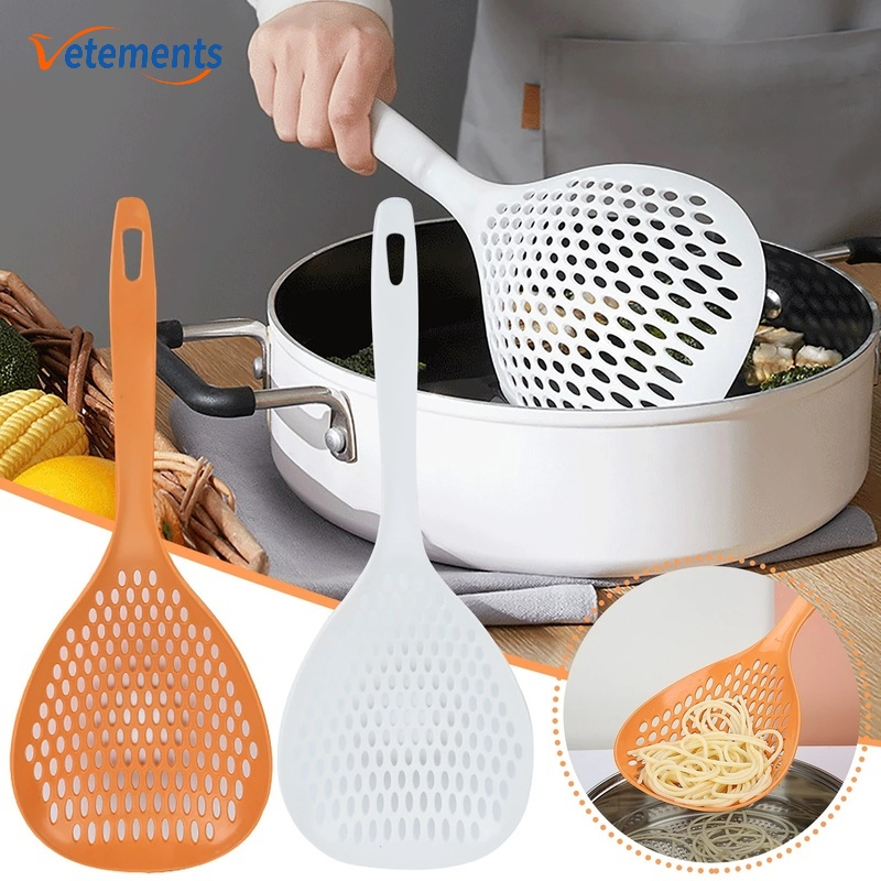 Muỗng Lọc Cán Dài Bằng Nylon Chịu Nhiệt Cao Chống Bỏng Đa Năng Tiện Dụng Cho Nhà Bếp