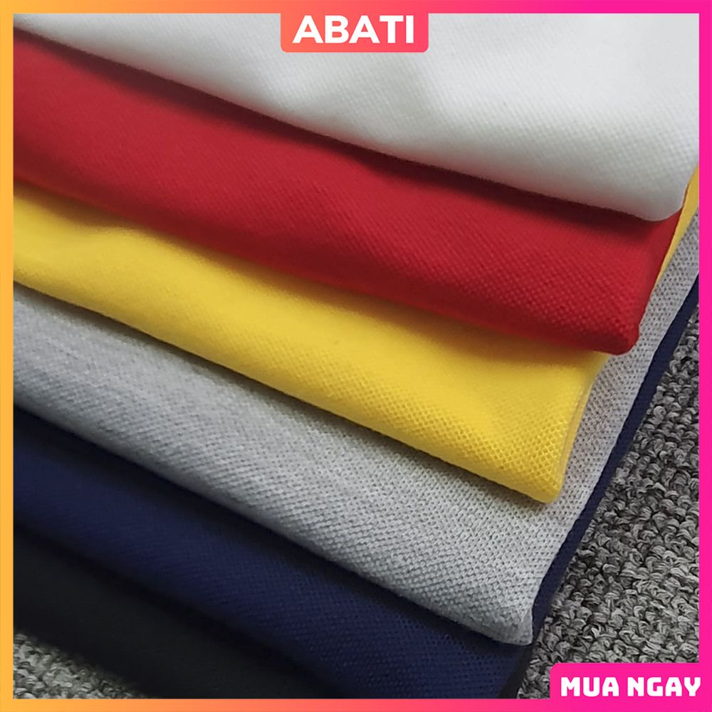 Áo polo nam đẹp cao cấp có cổ tay ngắn basic vải thun poly cotton dày dặn thoáng mát form rộng unisex sang trọng ABATI