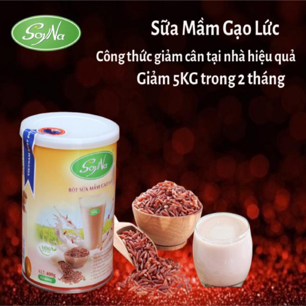Sữa Gạo Lứt Giảm Cân SoyNa - Nhanh, An Toàn, hộp 400g