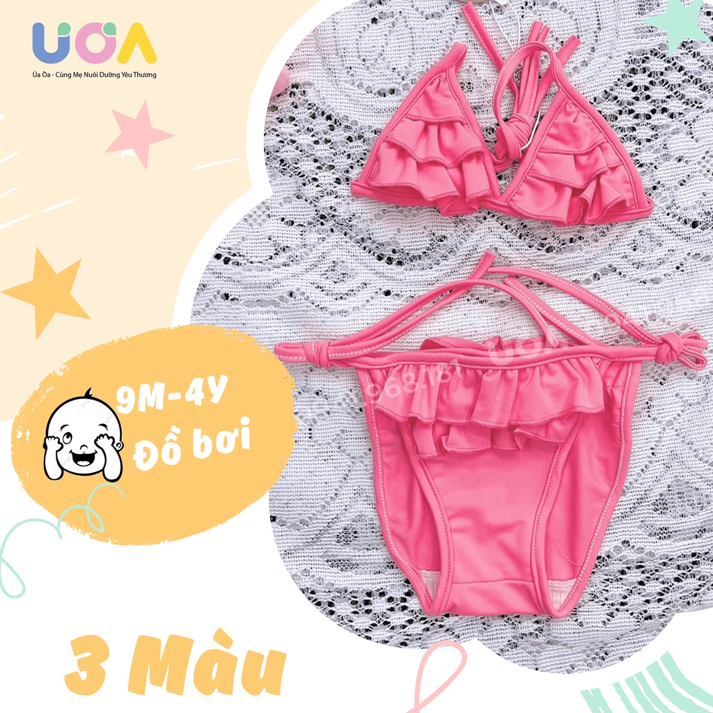 Quần áo bơi bé gái, bé sơ sinh Hrnee Bikini size cho bé từ 9 tháng đến 4 tuổi