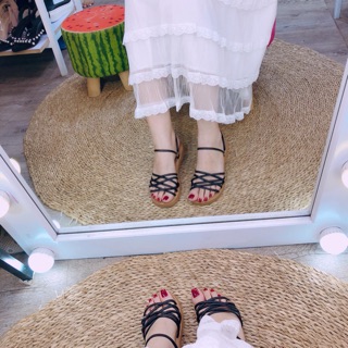 SANDAL QUAI CHÉO RỌ ĐẾ MỀM