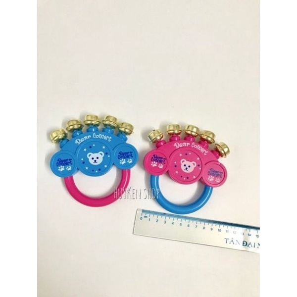 Xúc Xắc, Lục Lạc Gấu 5 Chuông Sắt Cho Bé