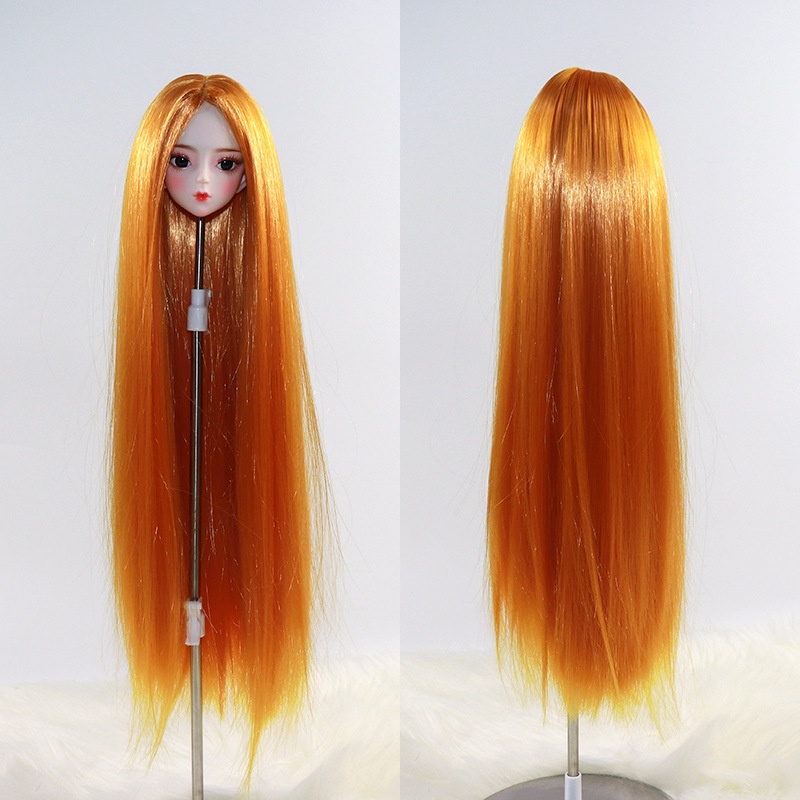 Tóc Giả 60cm Màu Trắng / Đen Cho Búp Bê Tỉ Lệ 1 / 3 20-23cm