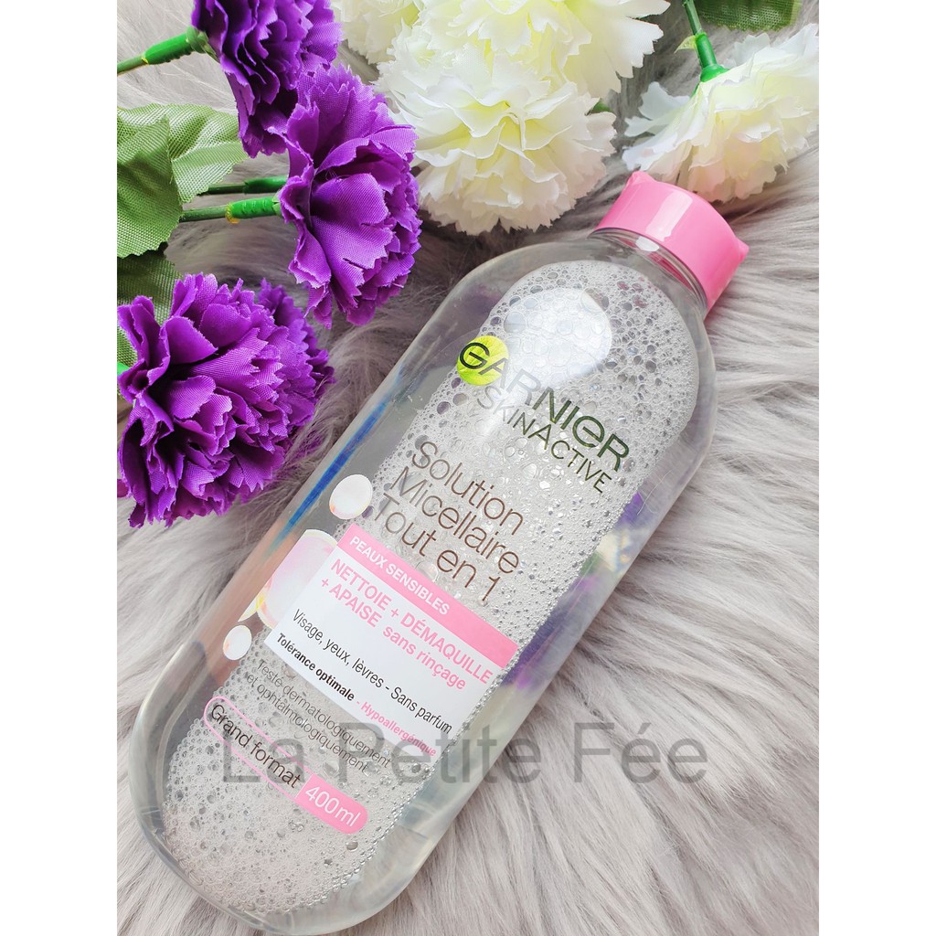 Nước tẩy trag Garnier nắp hồng 400ml