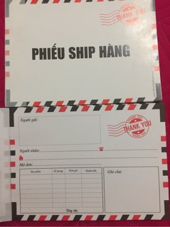 [ Mua 10 tặng 1]  Phiếu ship hàng, phiếu giao hàng  kitty  100trang