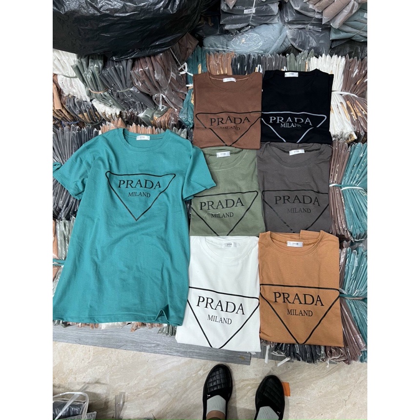 Áo phông dấu quần chữ P ra da - hàng Quảng Châu