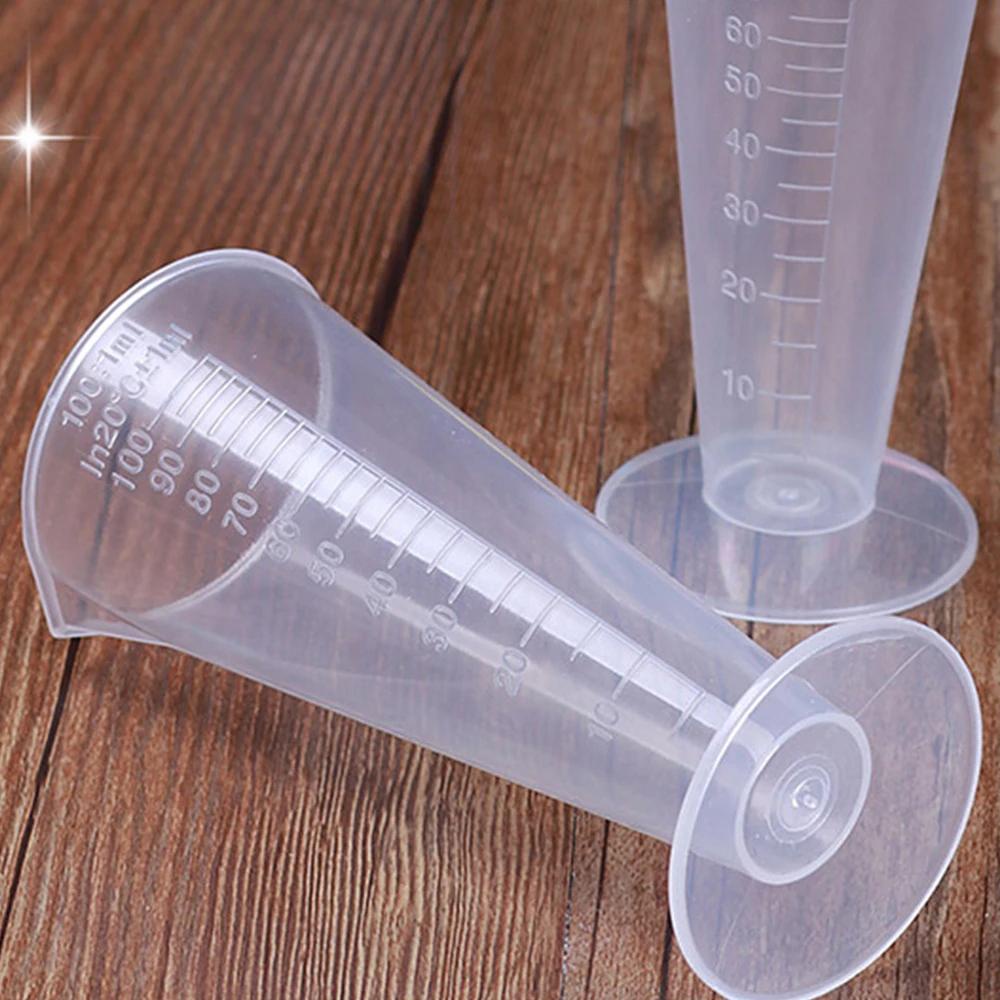 PEWANY Cốc Đong Bằng Nhựa Trong Suốt Có Thể Tái Sử Dụng 100ml
