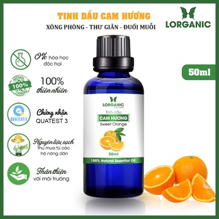 Tinh dầu cam hương Lorganic Sweet Orange 100% Natural Essential Oil 50ml