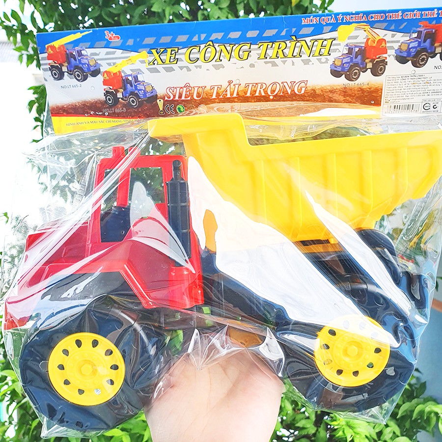 Xe công trình, xe container loại to cho bé trai