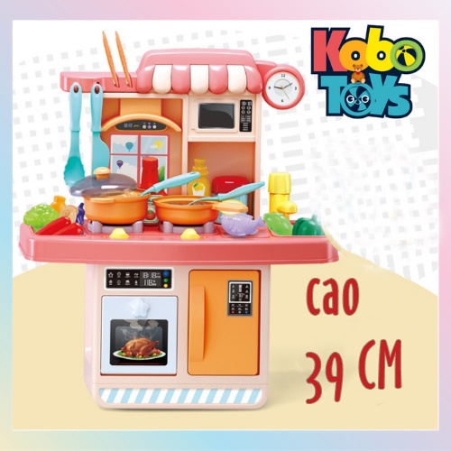 Bộ Đồ Chơi Nhà Bếp Nấu Ăn Có Âm Thanh Và Đèn Nháy Cho Trẻ Em Cao 39cm