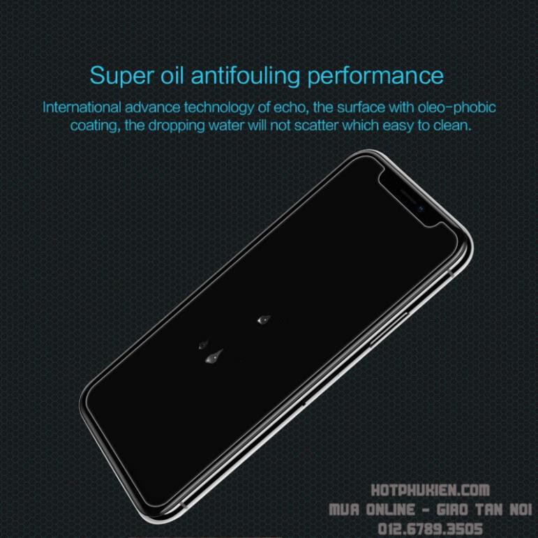 Miếng Dán cường lực iPhone X chính hãng Nillkin độ cứng 9H chống bể màn hình tuyệt đối