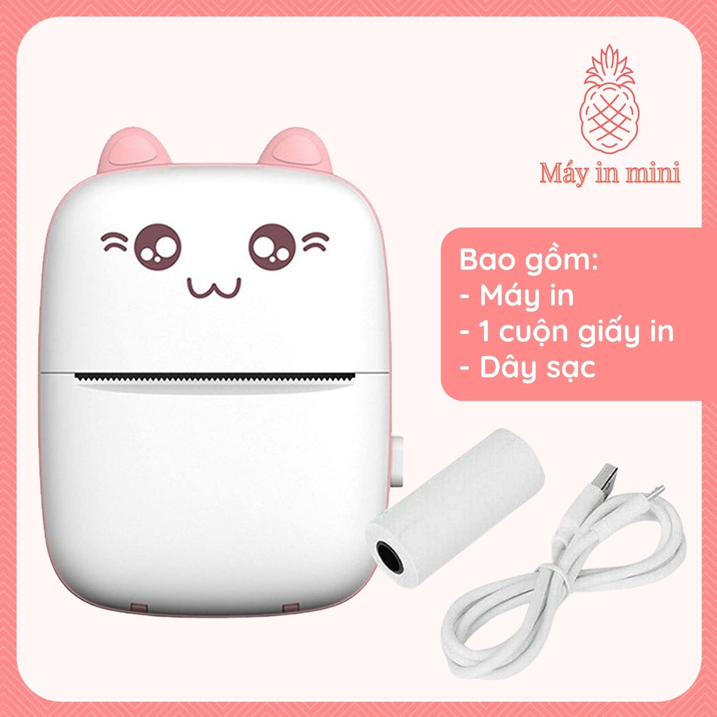 Máy in nhiệt cầm tay, máy in tài liệu mini, máy in hóa đơn bluetooth, máy in decal mini, máy in hóa đơn mini con mèo | BigBuy360 - bigbuy360.vn