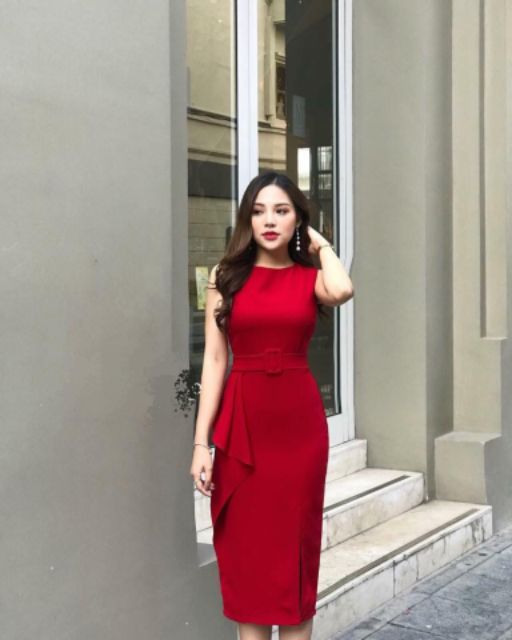 Đầm Rosie body kèm belt