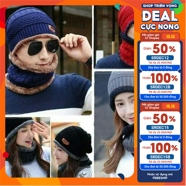SET MŨ KÈM KHĂN LEN CHO MỌI LỨA TUỔI