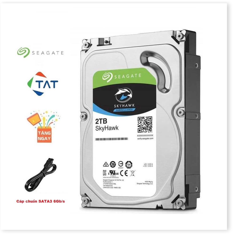 ✔️ Ổ Cứng HDD Seagate Hawk 2TB 3.5 inch Dùng Cho Camera Karaoke Máy tính