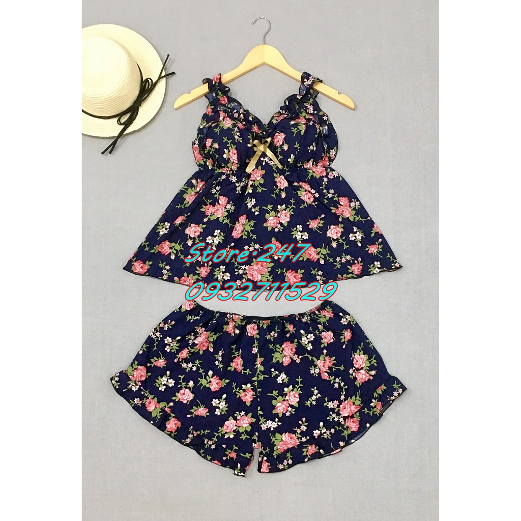 [SIZE 60KG - 90KG] BỘ ĐỒ NGỦ SIZE LỚN KATE LỤA HOA CÓ MÚT THÁO RỜI VẢI MỀM MÁT KHÔNG NHĂN ĐỦ MÀU LỰA CHỌN | BigBuy360 - bigbuy360.vn