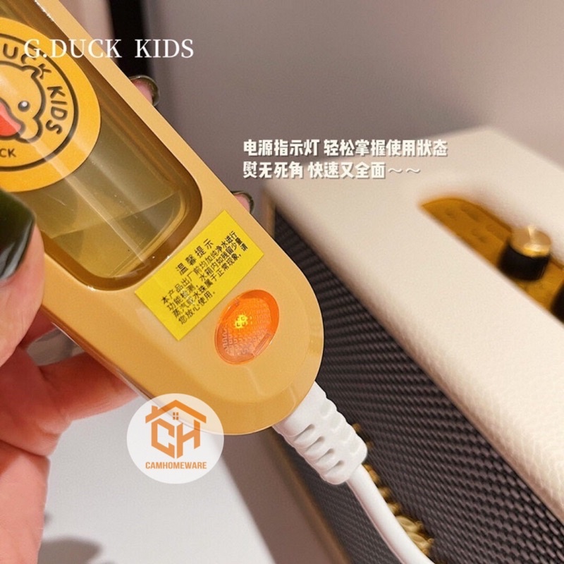 Bàn Ủi Hơi Nước G.Duck Kids VỊT VÀNG, Bàn Là Hơi Nước Cầm Tay Mini