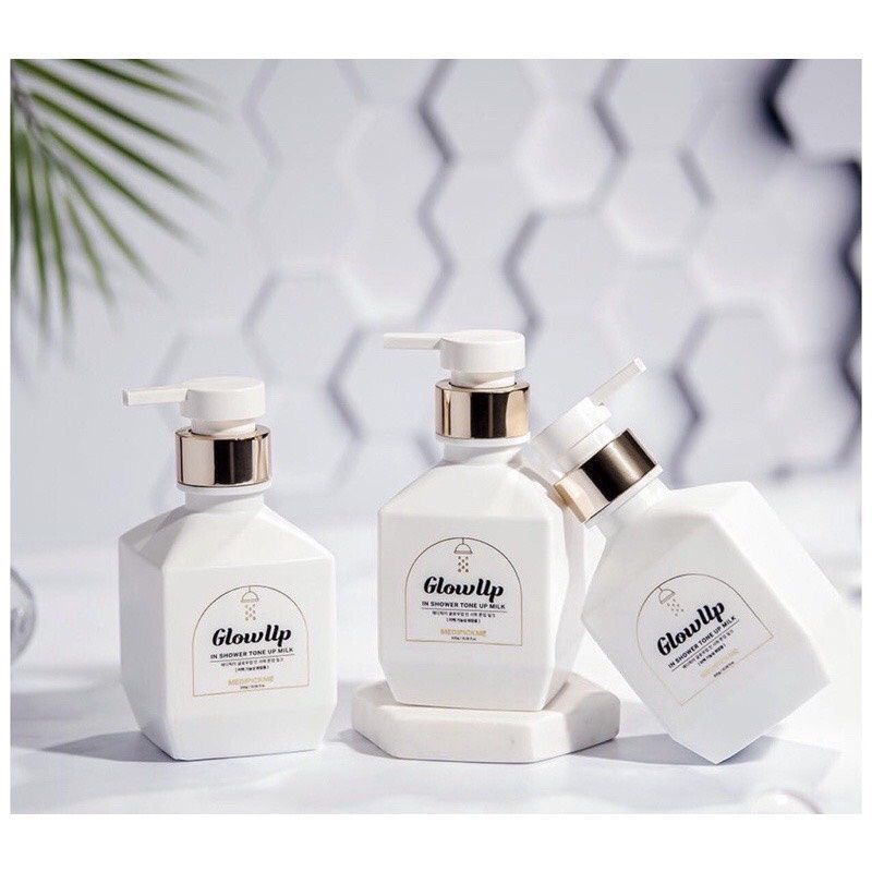 SỮA TẮM TRUYỀN TRẮNG MEDIPICKME GLOW UP IN SHOWER TONE UP MILK TRẮNG HỒNG TỰ NHIÊN