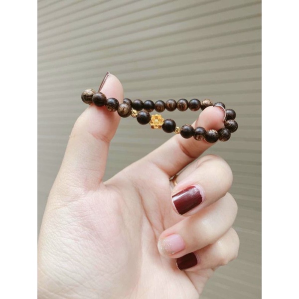 VÒNG TRẦM HƯƠNG SÁNH CHÌM CHAM SEN 6LI