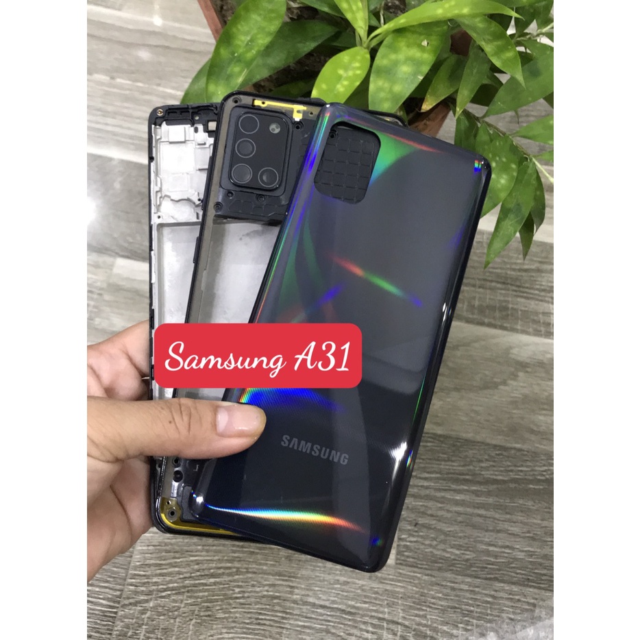 Bộ vỏ sườn samsung A31 zin