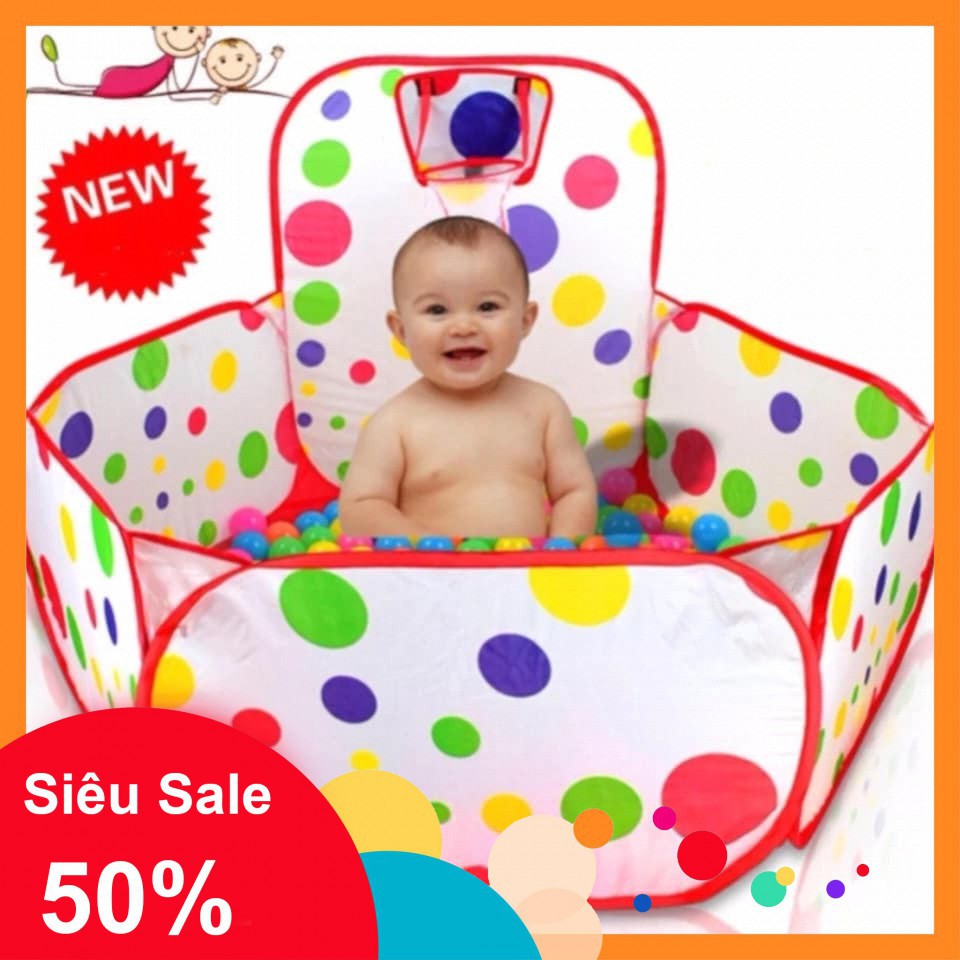 LỀU BÓNG CHẤM BI (không kèm bóng)[muarevodich]