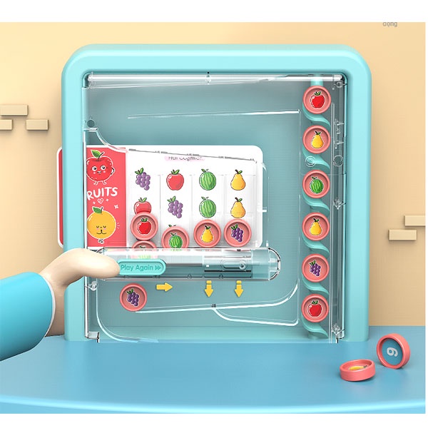 Máy xếp hình 3 trong 1 logic toán học, hình khối, màu sắc cho bé với pin sạc tiết kiệm