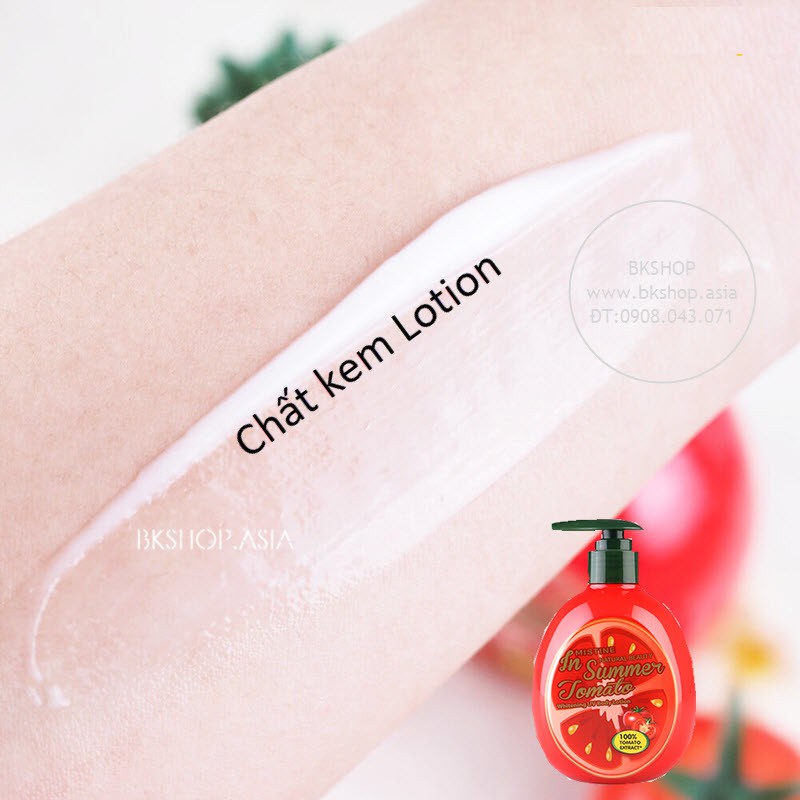 [[ Auth Thái ]Tinh Chất Cà Chua] Bộ Tắm-Dưỡng Trắng da Mistine In Summer Tomato