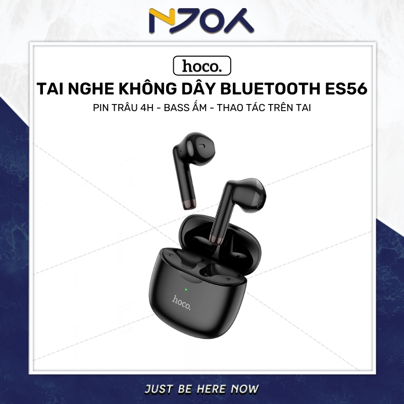 Tai Nghe Không Dây Hoco Es56 Pin Trâu 4h Sử Dụng Bluetooth 5.0 Tws Thao Tác Trên Tai Nghe Cho Ip Xiaomi Samsung Sony