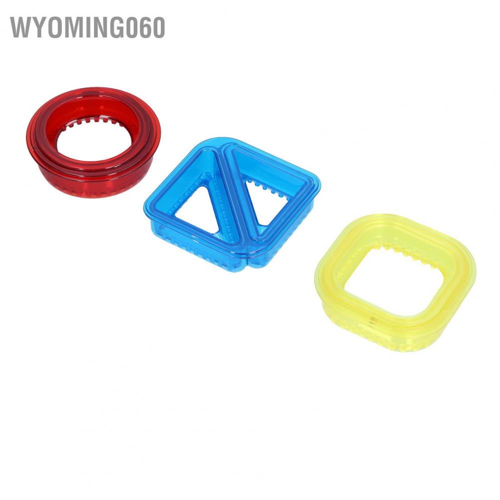Wyoming060 3PCS Sandwich Cutter Sealer Mold Bread DIY Breakfast Food Cutting for Boy