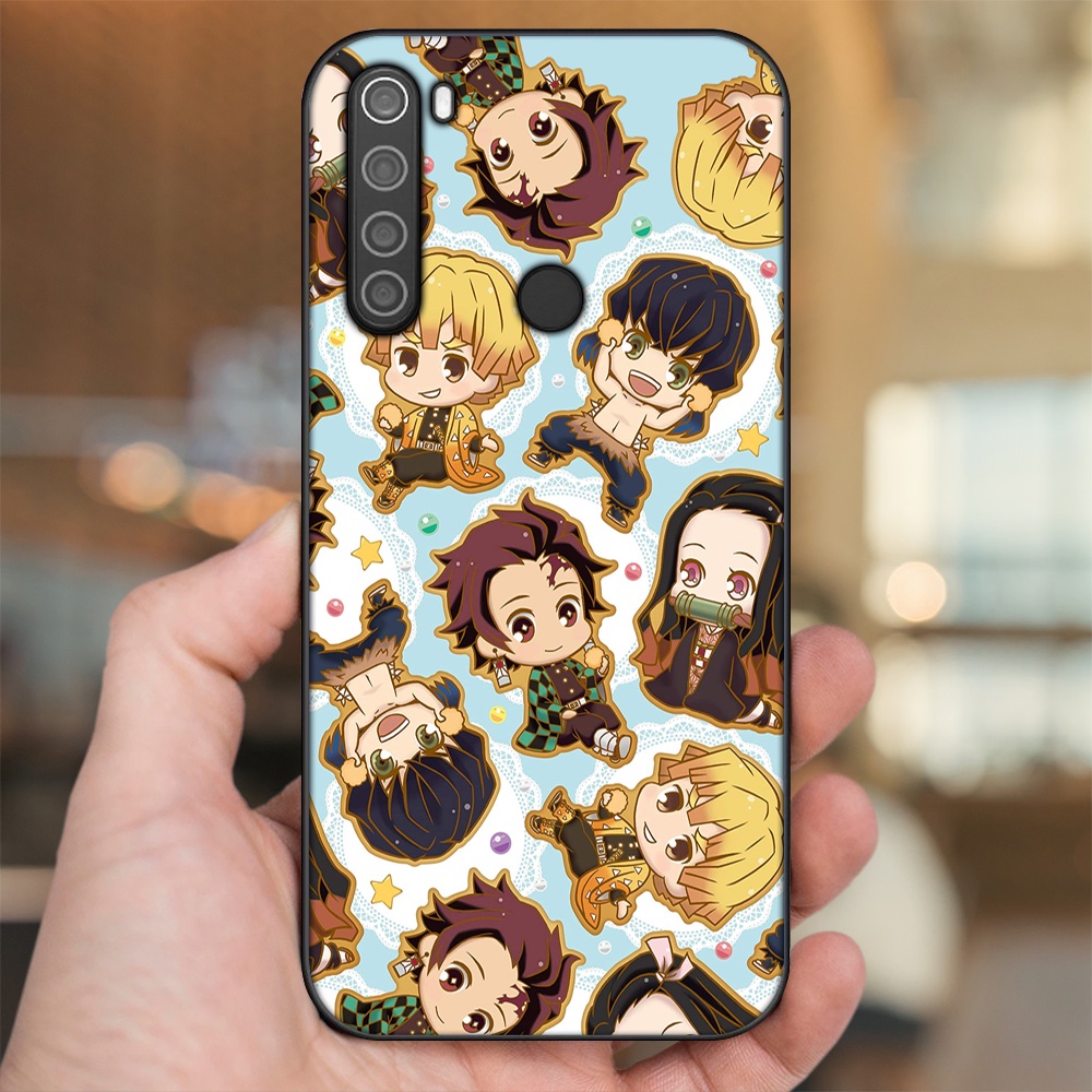 Ốp lưng Xiaomi Redmi Note 8 viền đen in hình Zenitsu Kimetsu no Yaiba