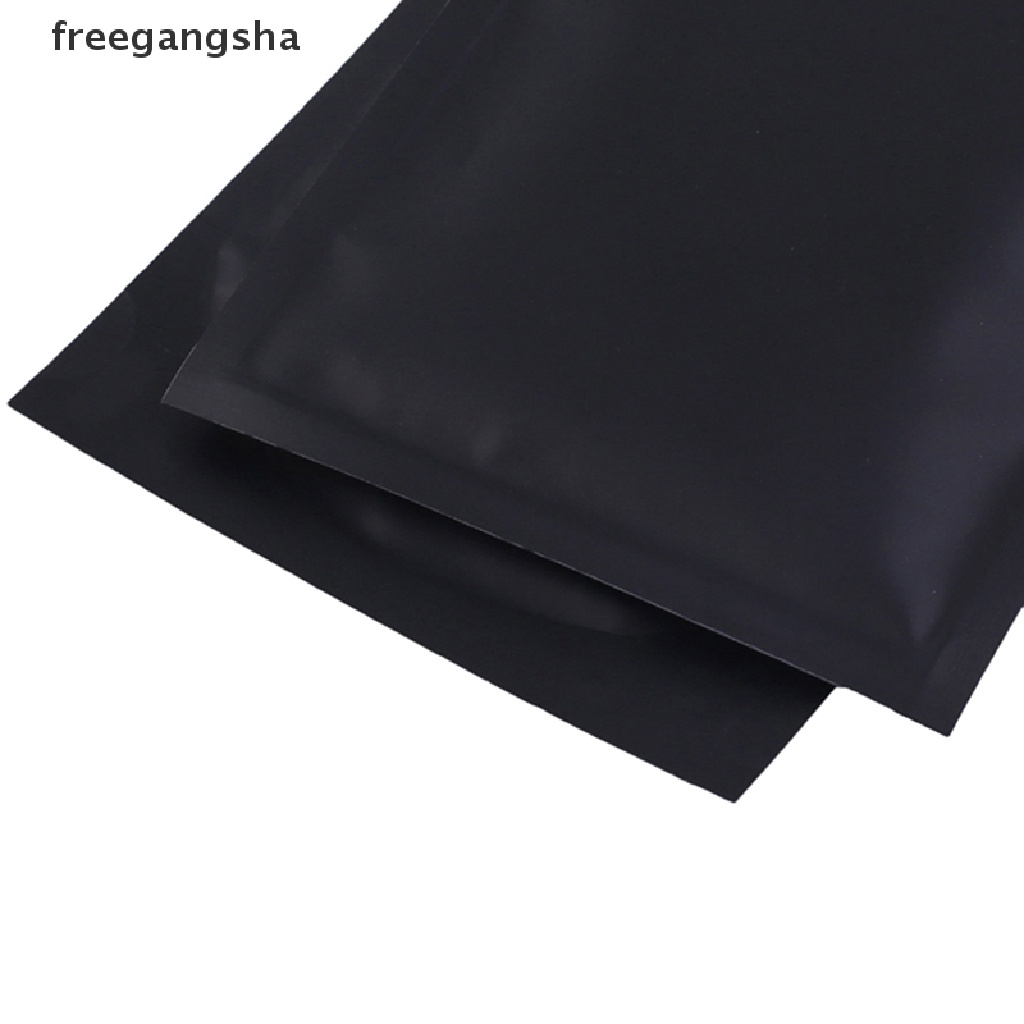 [FREG] 100pcs Matte Black Heat Selfseal Bags Resealable Zip Lock Packaging Bags FDH