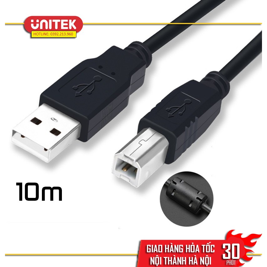 Cáp Máy In Cổng USB Cao Cấp 10m