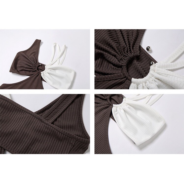 Váy Hai Dây Body Khoét Eo Sexy