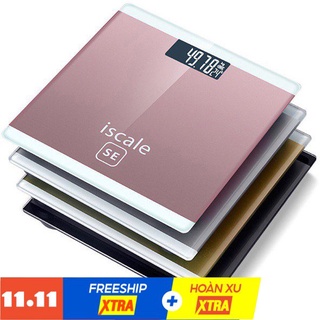 Cân điện tử iscale - cân sức khỏe mini đèn led cực đẹp