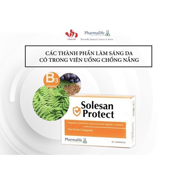 Viên Uống Chống Nắng Và Sáng Da Pharmalife Solesan Protect 30 Viên