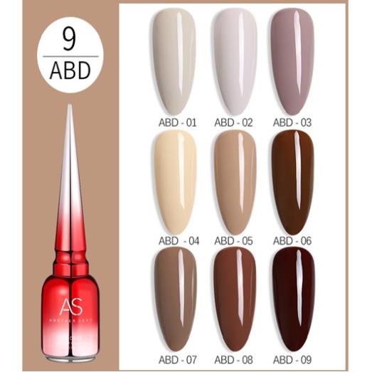Sơn Gel AS vỏ đỏ Mã ABD ( Cam Kết Chính Hãng - làm khô sơn gel bằng máy hơ uvled )