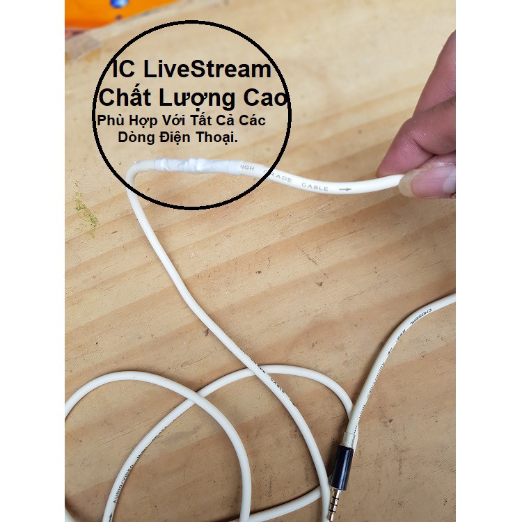 DÂY LIVESTREAM CHO ÂM THANH CHUẨN 100%, CHUẨN STEREO, HỖ TRỢ TẤT CẢ CÁC DÒNG ĐIỆN THOẠI, OPPO, HUAWEI...