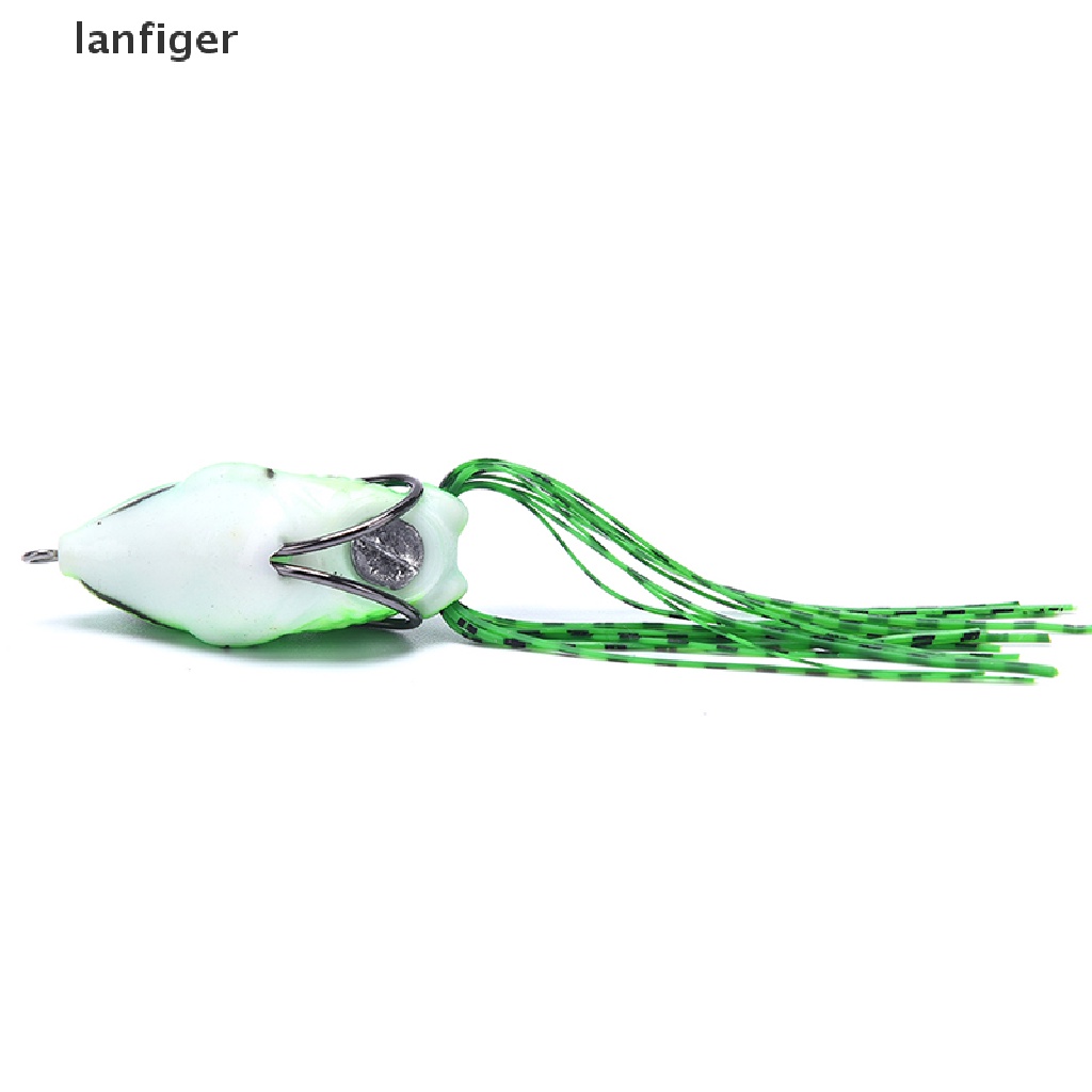 Mồi Câu Cá Nhân Tạo Hình Ếch Mềm Mại Kèm Lưỡi Câu Tiện Dụng