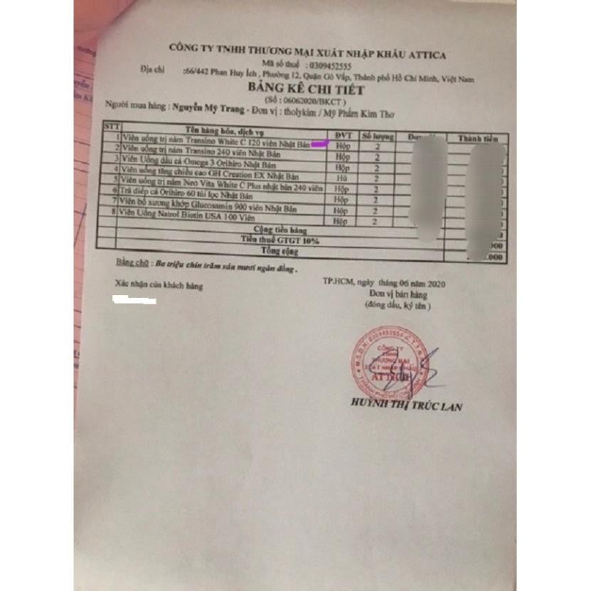 (Date 2023) Transino whitening 240v nhật bản | BigBuy360 - bigbuy360.vn