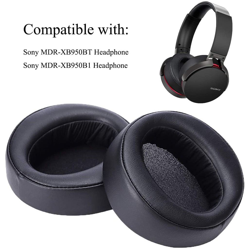 2 Mút đệm thay thế cho tai nghe bluetooth Sony Mdr-Xb950Bt Xb950B1 Xb950N1 Xb950Ap