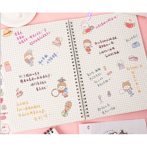 Set 4 Miếng Hình Dán Sticker DIY Trang Trí Cực Dễ Thương