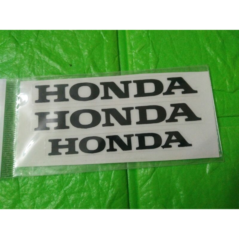 Bộ tem chữ honda màu đen