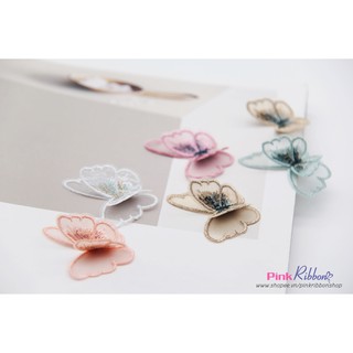 *Set 2c - Bướm thêu bô đê dùng trang trí may mặc, phụ kiện thời trang, phụ liệu may mặc, phụ kiện tóc, DIY