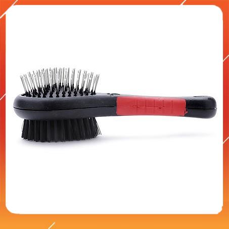 lược chải lông chó mèo cỡ lớn 2 mặt - gỡ rối hiệu quả - cầm chắc tay