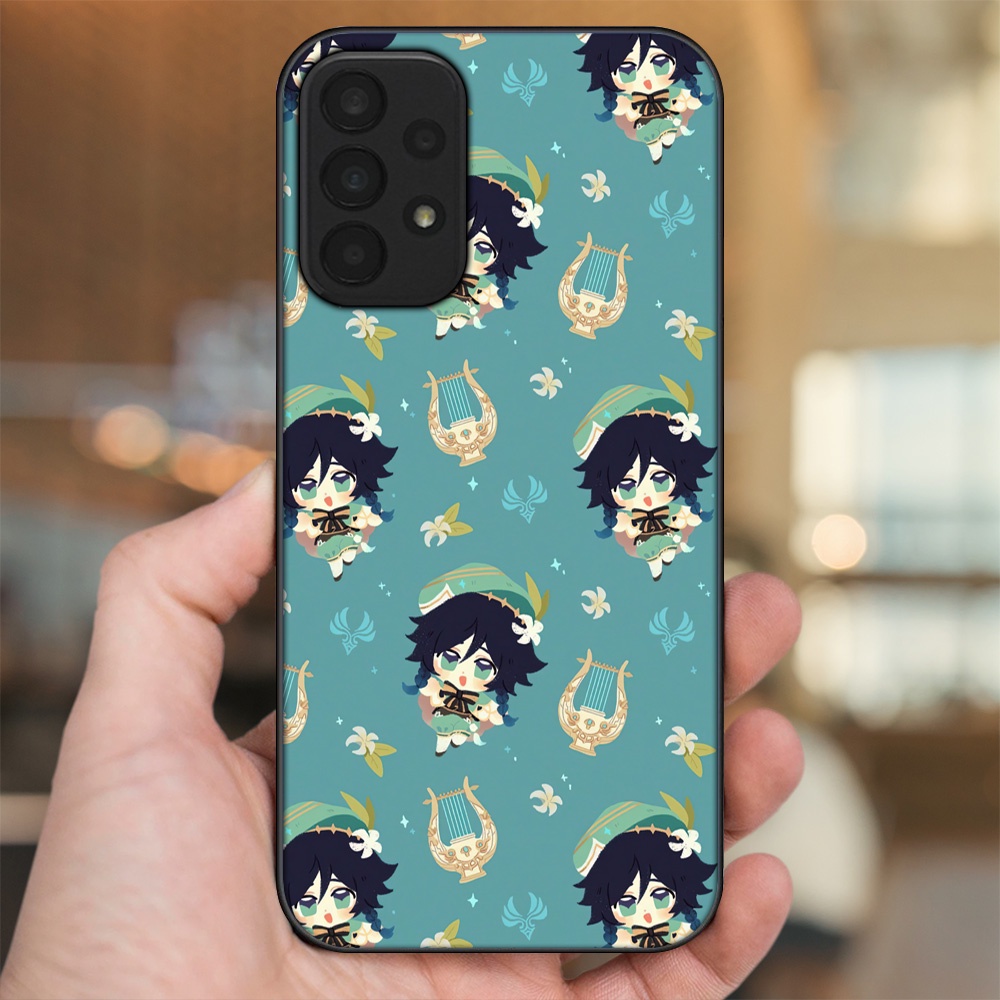 Ốp lưng Samsung A23 viền đen in hình Venti Genshin Impact