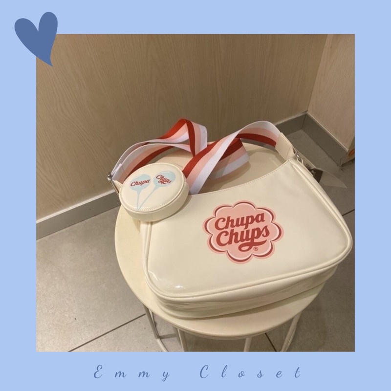 Túi đeo chéo dây xích kẹp nách Chupa Chups