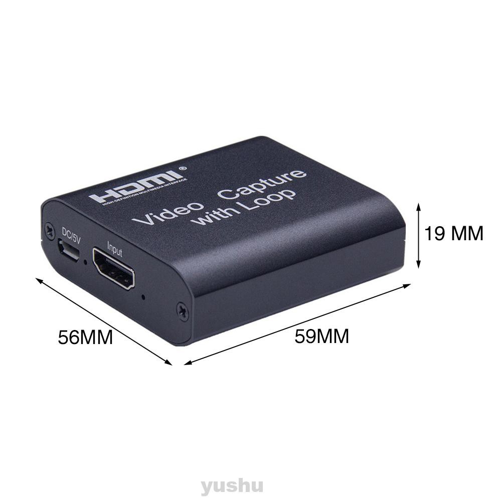 Portable High Speed Broadcast Audio Plug And Play Live Streaming Computer Accessory 4K Full HD Video Capture Card
