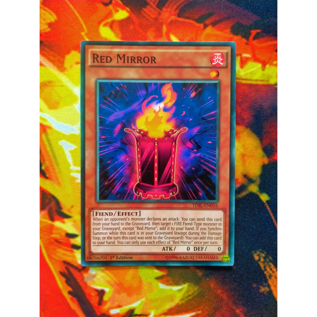 THẺ BÀI YUGIOH- MONSTER - Red Mirror - TDIL-EN016 - Common 1st Edition