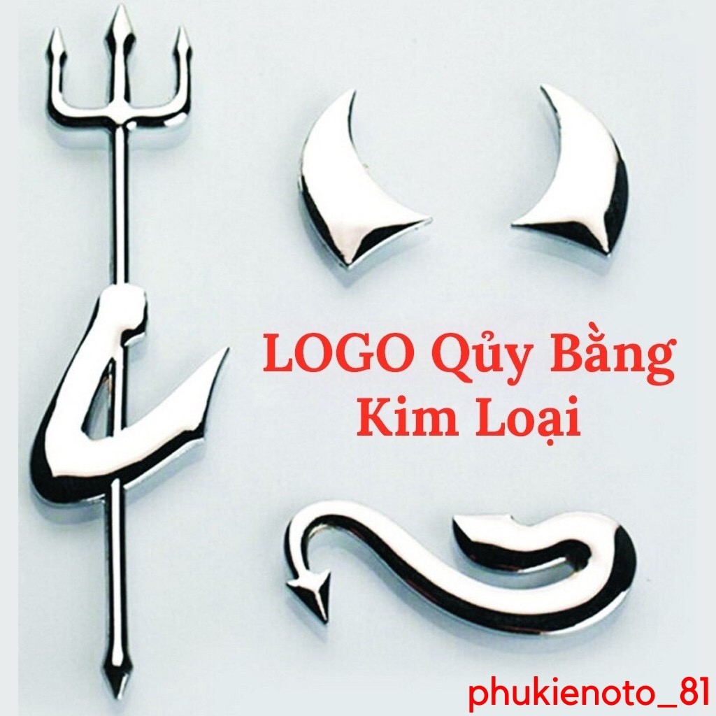 Logo quỷ sa tăng  dán trang trí xe hơi - Làm đẹp xe